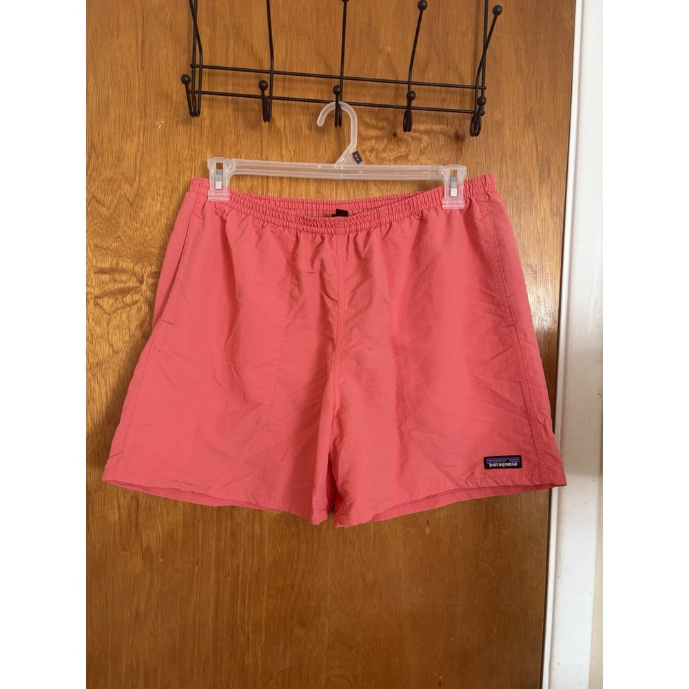 Patagonia Baggies Shorts Mens L Coral Pink Lined Swim Trunks